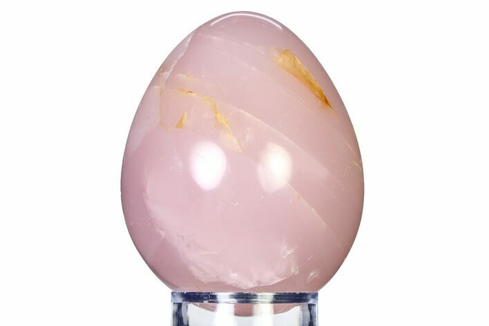 Polished Rose Quartz Egg - Madagascar #318307